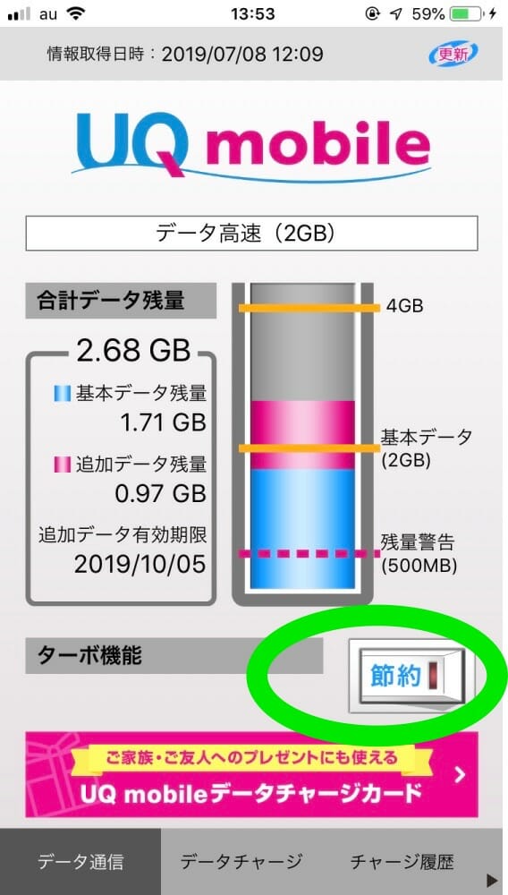 UQ mobile節約