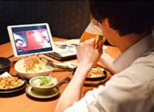 居酒屋・甘太郎のZoom搭載の「リモート飲み専用席」iPadも貸与